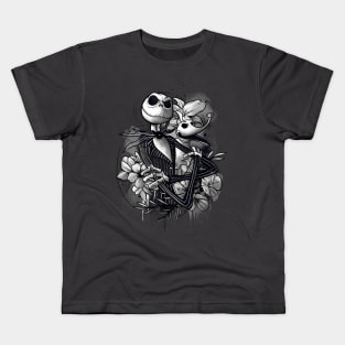 Nightmare in grayscale Kids T-Shirt